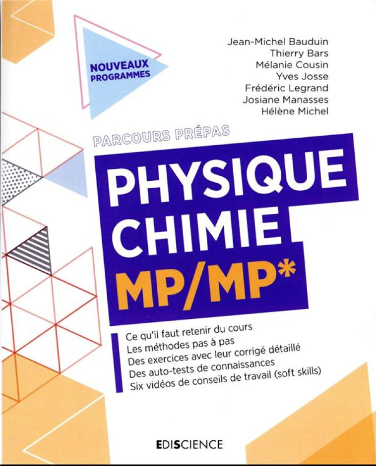 PHYSIQUE-CHIMIE  -  MP/MP* - BAUDUIN/BARS/COUSIN - DUNOD