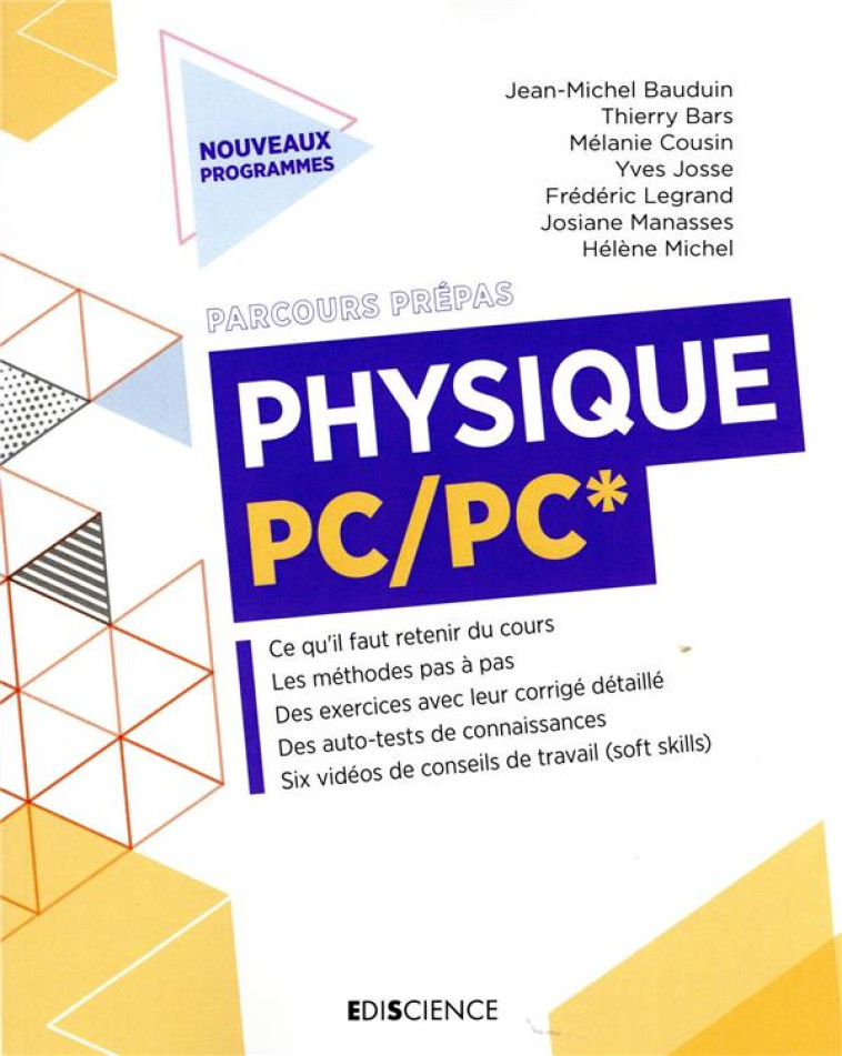 PHYSIQUE-CHIMIE  -  PC/PC* - BAUDUIN/BARS/COUSIN - DUNOD