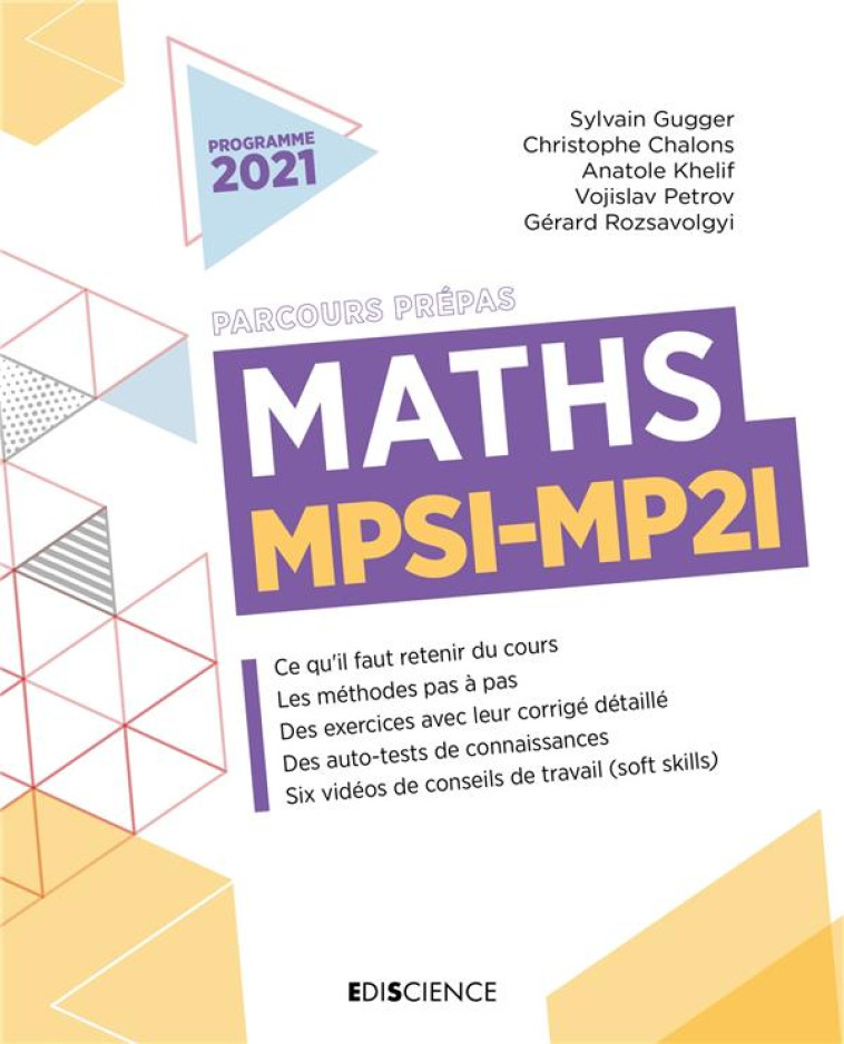 MATHS MPSI-MP2I (2E EDITION) - GUGGER/CHALONS - DUNOD