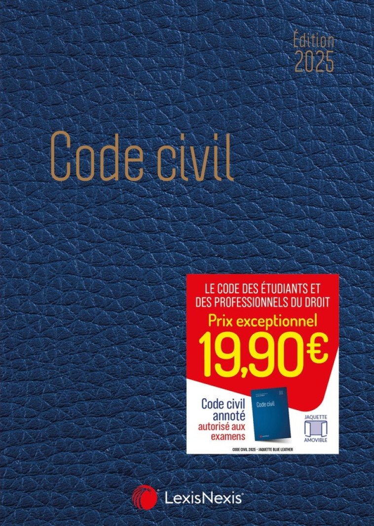 CODE CIVIL 2025 - JAQUETTE BLUE LEATHER - LEVENEUR (SOUS DIR.) - Lexis Nexis/Litec