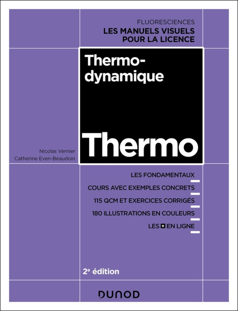 THERMODYNAMIQUE - 2E ED. - COURS, EXERCICES ET METHODES - VERNIER - DUNOD