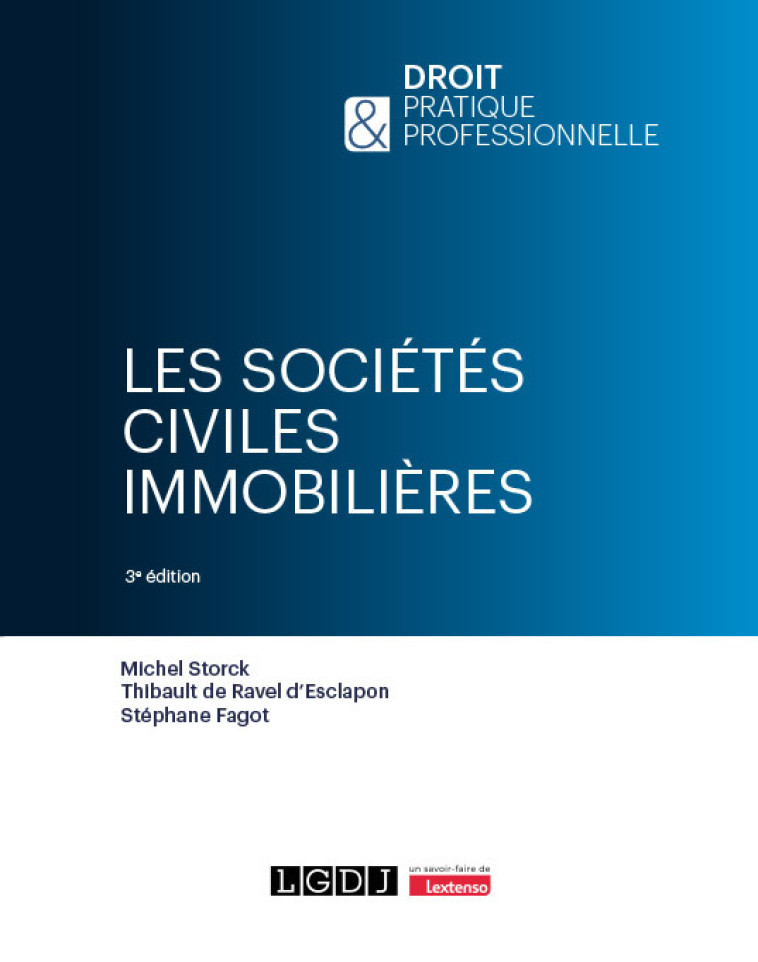 LES SOCIETES CIVILES IMMOBILIERES - STORCK/D-ESCLAPON - LGDJ