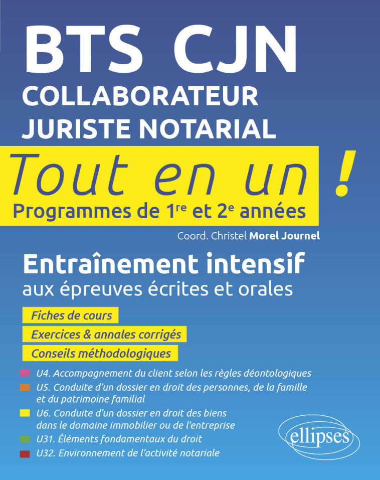 BTS COLLABORATEUR JURISTE NOTARIAL - MOREL JOURNEL/GENTET - ELLIPSES MARKET