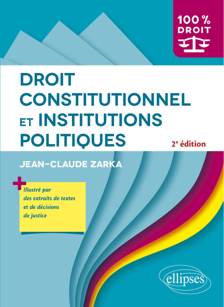 DROIT CONSTITUTIONNEL ET INSTITUTIONS POLITIQUES - ZARKA JEAN-CLAUDE - ELLIPSES MARKET