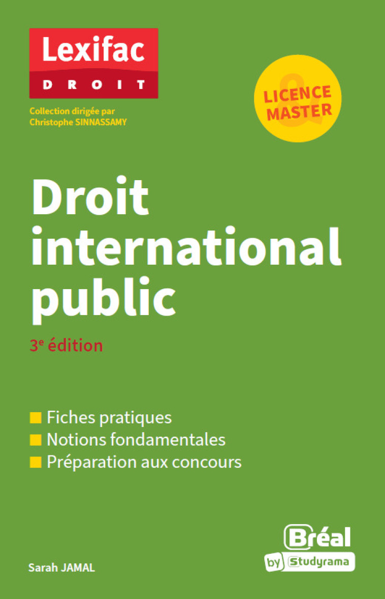 LEXIFAC DROIT - DROIT INTERNATIONAL PUBLIC - JAMAL SARAH - BREAL