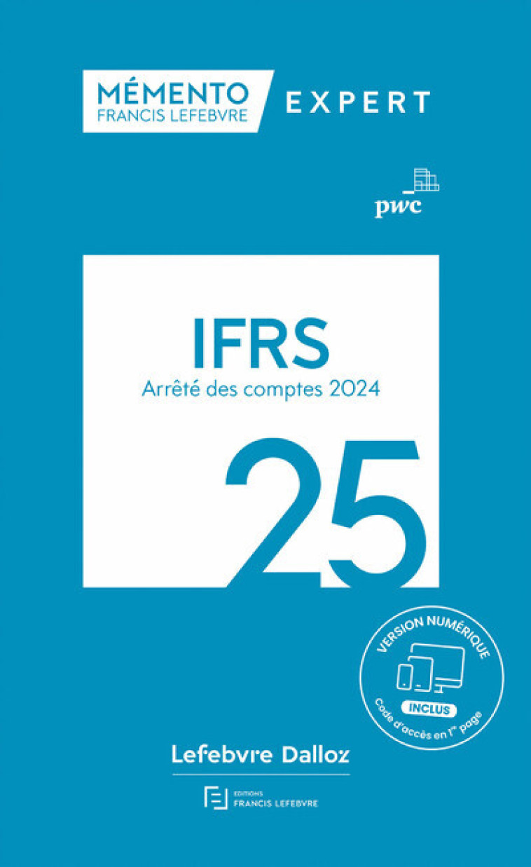 MEMENTO IFRS 2025 - PWC - LEFEBVRE