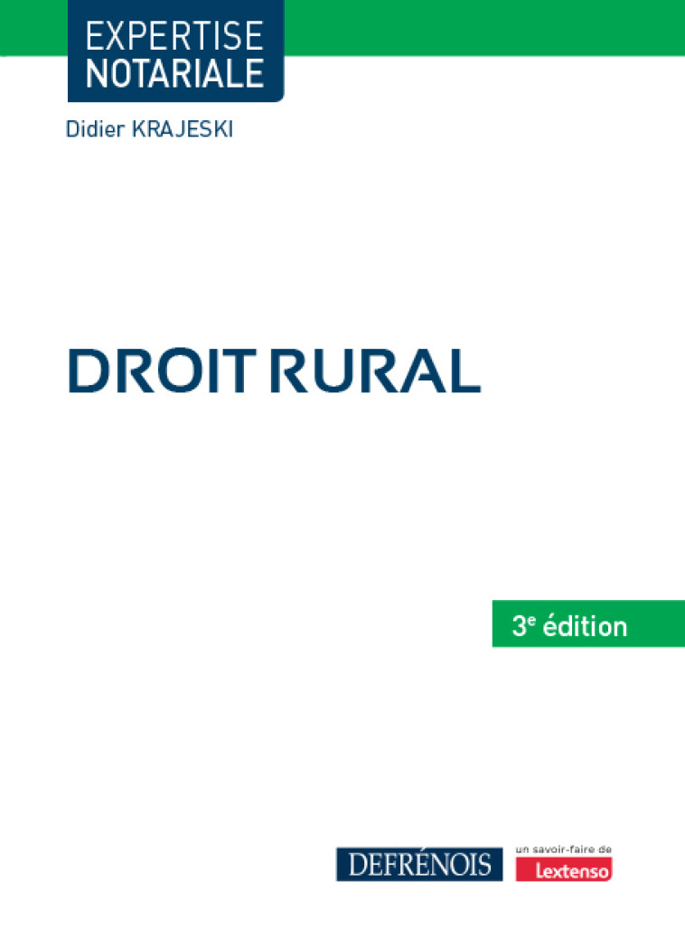 DROIT RURAL - KRAJESKI DIDIER - DEFRENOIS