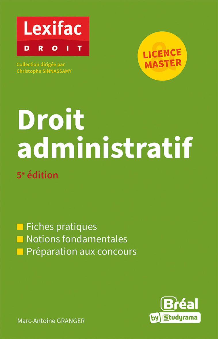 LEXIFAC DROIT - DROIT ADMINISTRATIF - GRANGER MARC-ANTOINE - BREAL